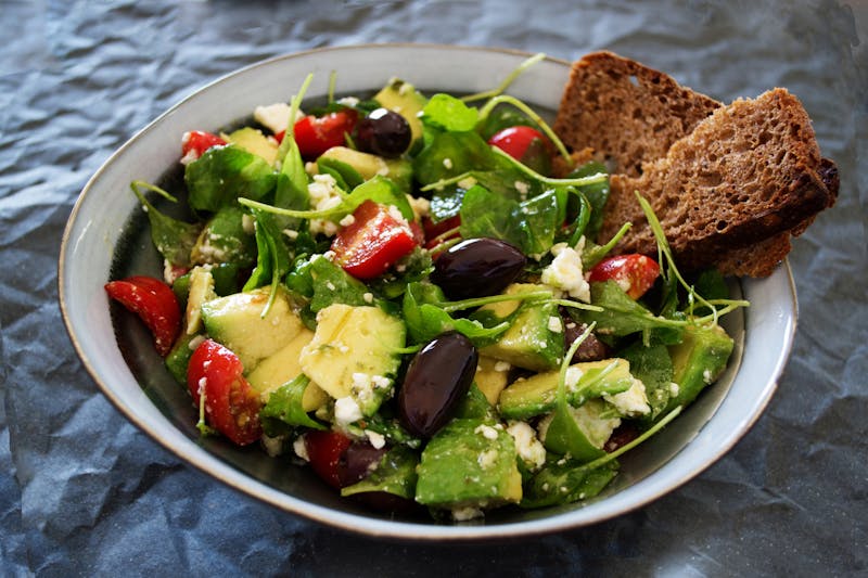 Panzanella Tuscan bread salad with tomatoes and vegetables