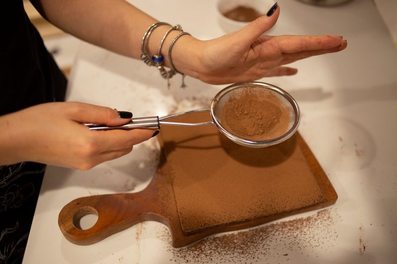 Tiramisù Classico with mascarpone and espresso at Pizzana